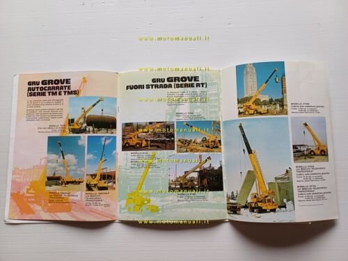 GROVE gru idrauliche TM 1275 1981 depliant originale