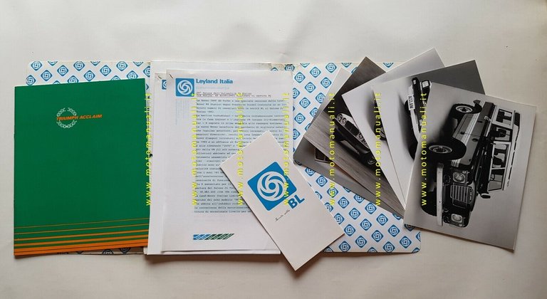 Gruppo Leyland modelli 1982 CARTELLA STAMPA originale italiano NO depliant