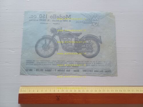 Guazzoni 150 Sport - Turismo anni 50 depliant moto italiano …