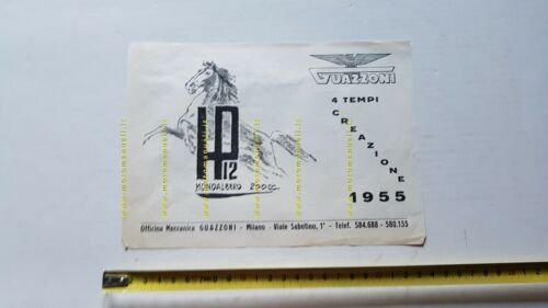 Guazzoni 200 4 Tempi 1955 depliant moto originale brochure