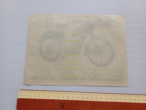 Guazzoni 50 2V depliant italiano originale anni 50