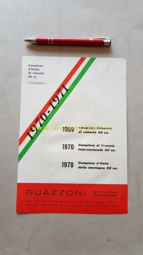 Guazzoni 50 Matacross 1970 depliant originale moto brochure