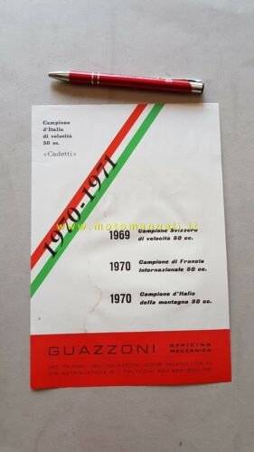Guazzoni 50 Matacross S4M Special 1971 depliant originale moto brochure