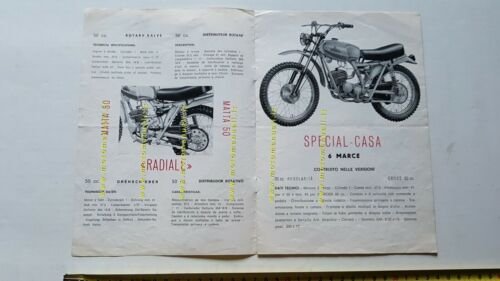 Guazzoni catalogo modelli salone Milano 1967 depliant moto originale brochure