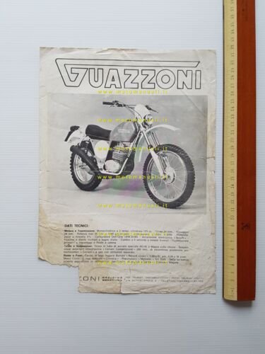 Guazzoni GS 125 1973 depliant originale italiano