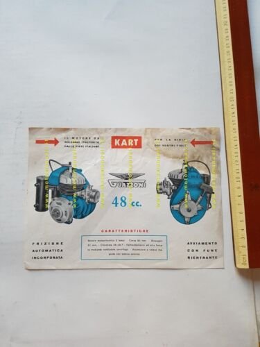 Guazzoni JUNIOR KART 48 anni 60 depliant ITALIANO originale