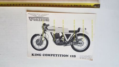 Guazzoni King Competition 125 1973 prototipo depliant originale moto brochure