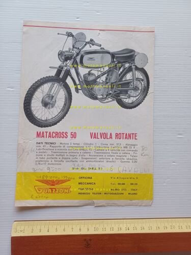 Guazzoni Matacross 50 1966 depliant originale italiano