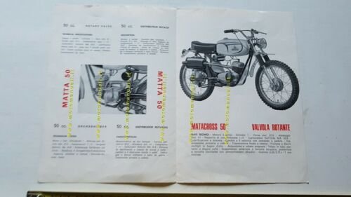 Guazzoni Matta 50 - Matacross 50 1966-67 depliant moto originale …