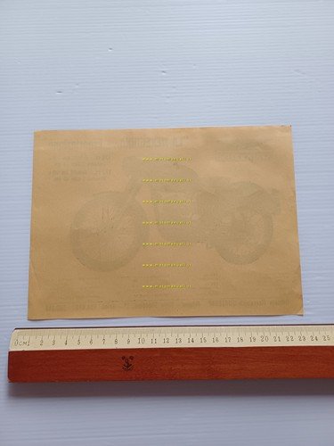 Guazzoni Meneghina Esportazione 175-150 anni 50 depliant moto italiano originale