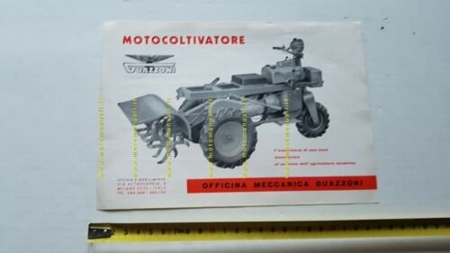 Guazzoni Motocoltivatore 200 anni 60 depliant trattore originale brochure
