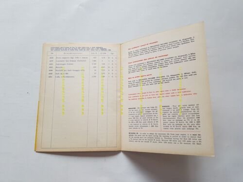 Guazzoni motore 200 Export catalogo ricambi listino ORIGINALE parts catalog