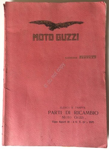 Guzzi - Moto - elenco e tariffa parti di ricambio … | Immagine principale