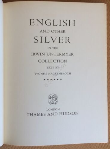 Hackenbroch - English and Other Silver - The Collection of …