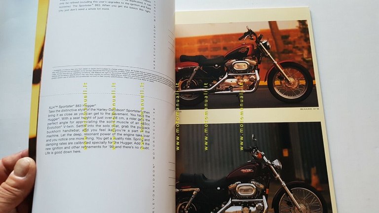 Harley-Davidson cartella stampa 1998 originale genuine press kit