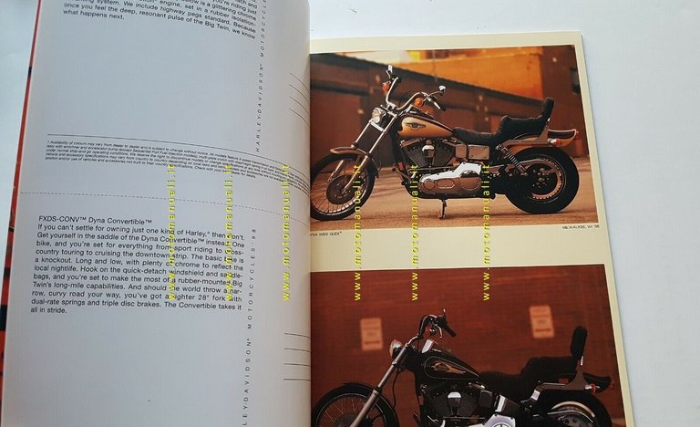 Harley-Davidson cartella stampa 1998 originale genuine press kit