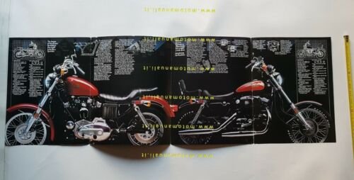 Harley-Davidson catalogo modelli Street 1982 depliant originale USA brochure