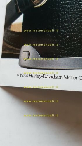 Harley-Davidson catalogo modelli Touring 1984 depliant USA originale brochure