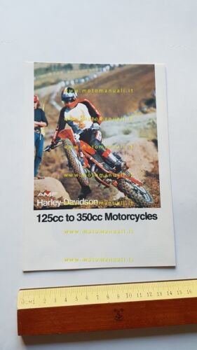 Harley-Davidson catalogo produzione moto 1976 depliant originale
