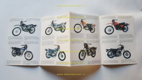 Harley-Davidson catalogo produzione moto 1976 depliant originale
