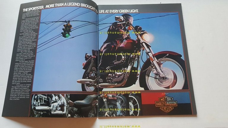 Harley-Davidson catalogo produzione moto 1980 depliant originale USA brochure