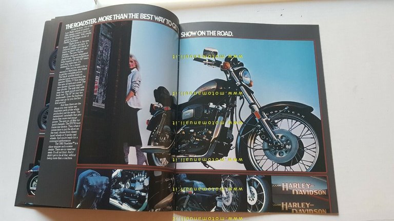 Harley-Davidson catalogo produzione moto 1980 depliant originale USA brochure