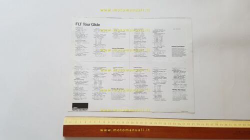 Harley-Davidson FLT 1340 Tour Glide 1981 depliant originale