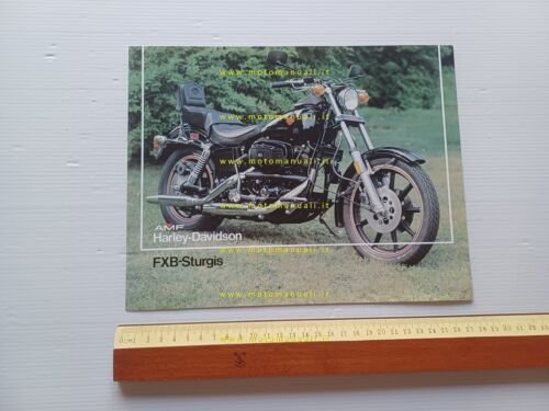 Harley-Davidson FXB Sturgis 1340 1981 depliant USA originale