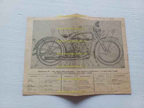 Harley-Davidson modelli 1926 manuale uso manutenzione ITALIANO originale