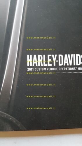 Harley-Davidson modelli Custom Vehicle Operation 2011 depliant USA originale