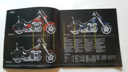 Harley-Davidson modelli Custom Vehicle Operation 2011 depliant USA originale