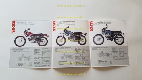 Harley-Davidson moto strada-fuoristrada 90-125-175-250 1975 depliant originale