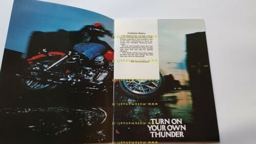 Harley-Davidson produzione gamma modelli 1978 depliant INGLESE moto