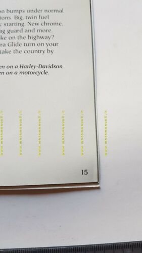 Harley-Davidson produzione gamma modelli 1978 depliant INGLESE moto