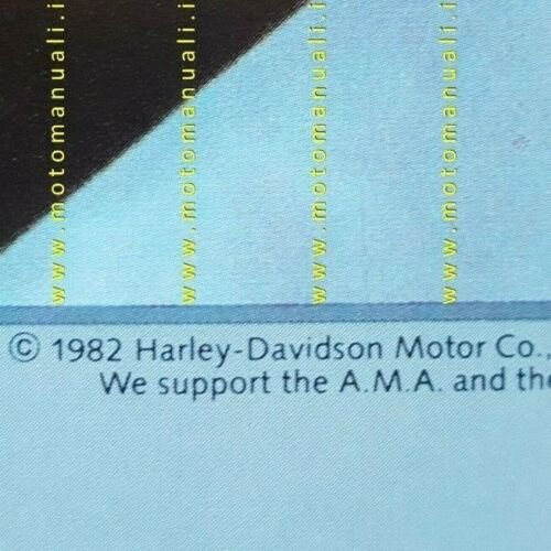 Harley-Davidson Produzione modelli 1982-83 Touring depliant USA originale