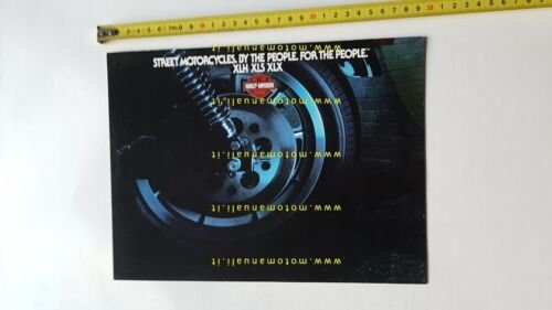 Harley-Davidson Produzione modelli 1982 Street depliant USA originale brochure