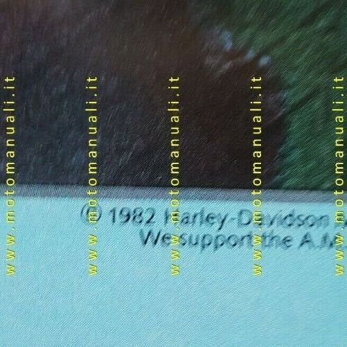 Harley-Davidson Produzione modelli 1982 Street depliant USA originale brochure