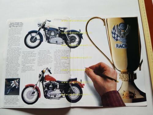 Harley-Davidson produzione modelli 1985 depliant INGLESE originale