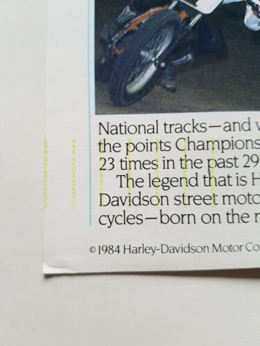 Harley-Davidson produzione modelli 1985 depliant INGLESE originale