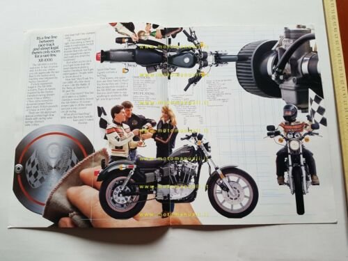 Harley-Davidson produzione modelli 1985 depliant INGLESE originale