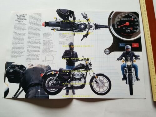 Harley-Davidson produzione modelli 1985 depliant INGLESE originale
