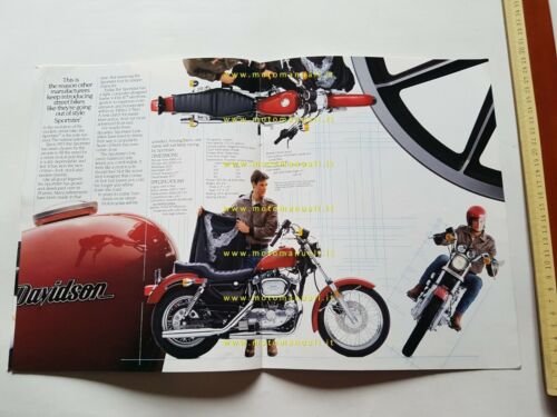 Harley-Davidson produzione modelli 1985 depliant INGLESE originale