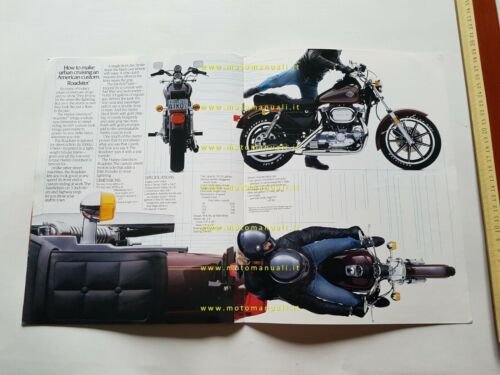Harley-Davidson produzione modelli 1985 depliant INGLESE originale