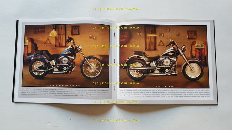 Harley-Davidson produzione modelli 1996 depliant USA originale testo inglese