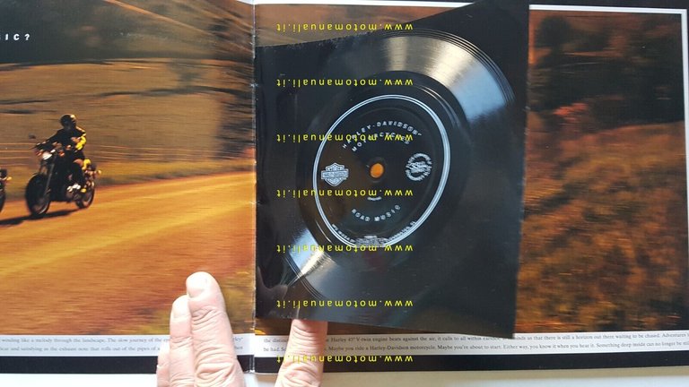 Harley-Davidson produzione modelli 1996 depliant USA originale testo inglese