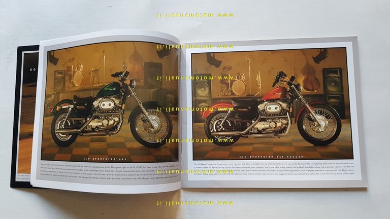 Harley-Davidson produzione modelli 1996 depliant USA originale testo inglese
