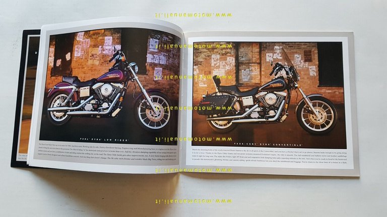 Harley-Davidson produzione modelli 1996 depliant USA originale testo inglese