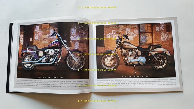 Harley-Davidson produzione modelli 1996 depliant USA originale testo inglese