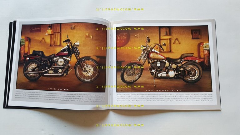 Harley-Davidson produzione modelli 1996 depliant USA originale testo inglese