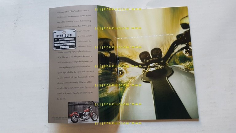 Harley-Davidson produzione modelli 1999 depliant USA originale testo inglese